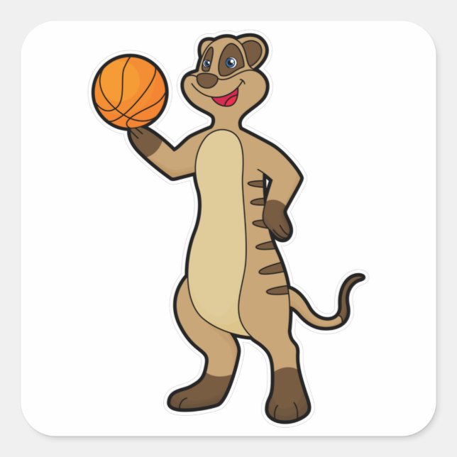 Adesivo Quadrado Meerkat no Basball Sports (Frente)