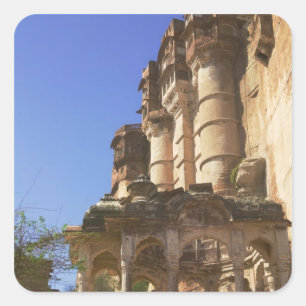Adesivo Quadrado Meherangarh, o Majestoso Forte, Jodhpur,
