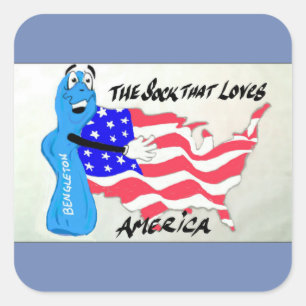 Adesivo Quadrado Meias de Bengelton