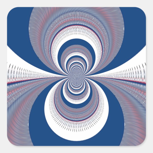 Adesivo Quadrado Meio Azul (Frente)