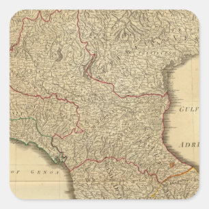 Adesivo Quadrado Meio de Italia, superior