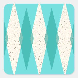 Adesivo Quadrado meio século Modern Argyle Stickers Quadrados