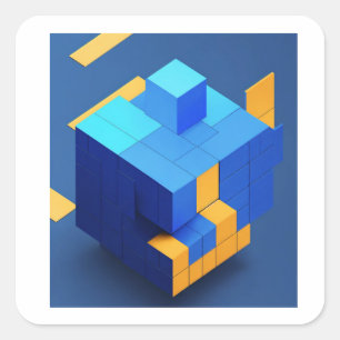 Adesivo Quadrado melhor agitador