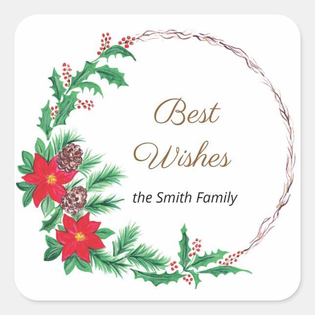 Adesivo Quadrado Melhor Frota Vermelha (Frente)