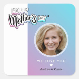 Adesivo Quadrado Melhor mãe de sempre