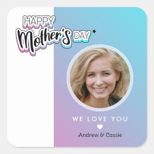 Adesivo Quadrado Melhor mãe de sempre