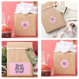 Adesivo Quadrado Melhor Mãe Dia de as mães De Flores Geladas