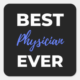 Adesivo Quadrado Melhor Médico Nunca