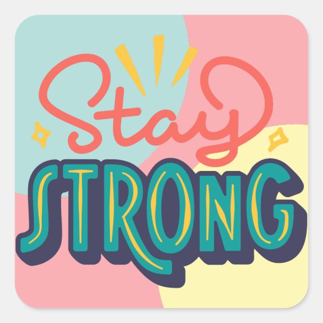 ADESIVO QUADRADO MELHOR MOTIVAÇÃO AFIRMAÇÃO COTAS SQUARE STICKER (Frente)