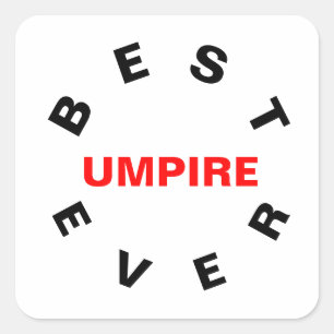 Adesivo Quadrado Melhor UMPIRE de sempre