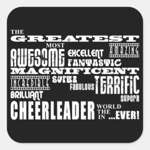 Adesivo Quadrado Melhores Cheerleaderes: Maior Cheerleader