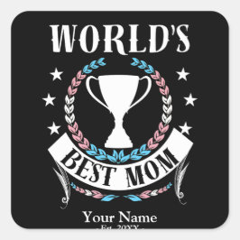 Adesivo Quadrado Melhores Cores Cores de Sinalizador Trans do Dia d