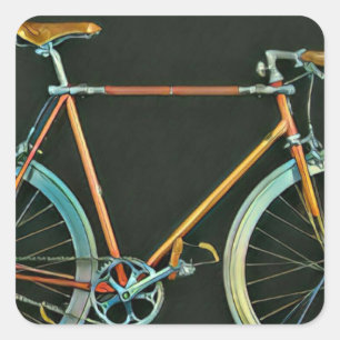 Adesivo Quadrado Melhores presentes para ciclistas 2022