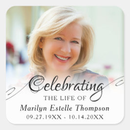 Adesivo Quadrado Memorial CELEBRAR A VIDA DA Foto