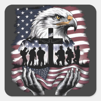 Adesivo Quadrado Memorial Patriótico