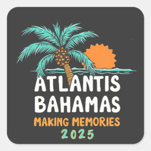 Adesivo Quadrado Memórias do Fazer Atlantis Bahamas 2025
