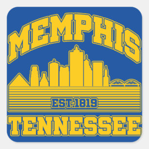 Adesivo Quadrado Memphis, Tennessee