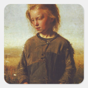 Adesivo Quadrado Menina de Fisher, 1874