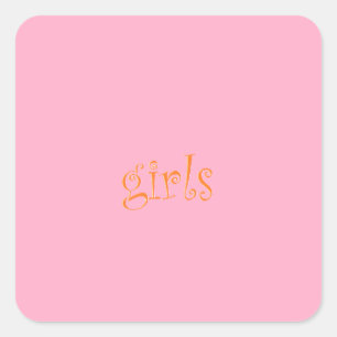 Adesivo Quadrado meninas