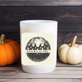 Adesivo Quadrado "Meninas Serão Raparigas | Testemunha Bonita"