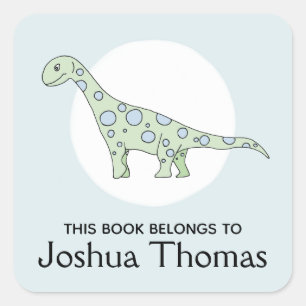 Adesivo Quadrado Meninos Legal Este Livro Pertence A Filhos De Dino