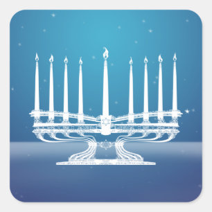 Adesivo Quadrado Menorah