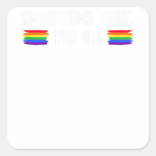 Adesivo Quadrado Mens Sons Gay