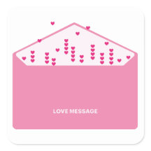 Mensagem de Amor Corações Rosa Minimalista Fofo En