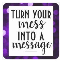 Mensagem Inspiracional; Bokeh Roxo