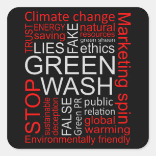 Adesivo Quadrado Mentira Falso de Lava Verde