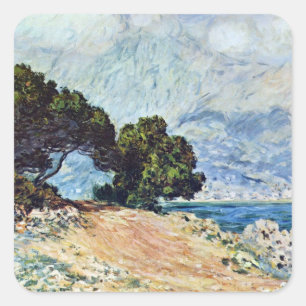 Adesivo Quadrado Menton visto do Cap Martin por Claude Monet