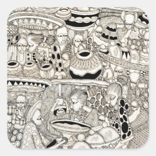 Adesivo Quadrado Mercado