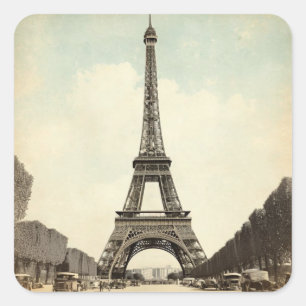 Adesivo Quadrado Mergulhe na elegância eterno de Paris