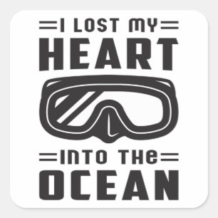 Adesivo Quadrado Mergulho, Mergulho, Mergulho, Mergulho, Mergulho, 