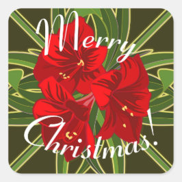 Adesivo Quadrado Merry Christmas Sticker
