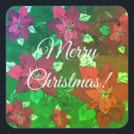 Adesivo Quadrado Merry Christmas Sticker<br><div class="desc">Merry Christmas Sticker</div>