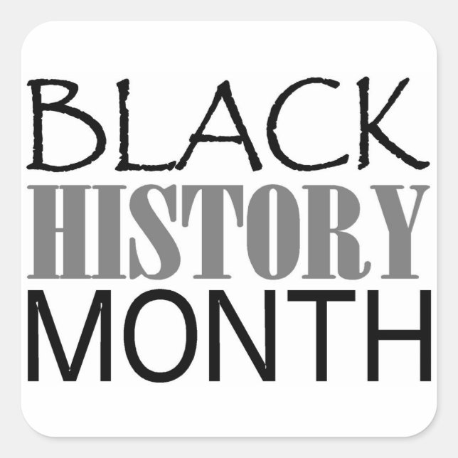 Adesivo Quadrado Mês da História Negra (Frente)