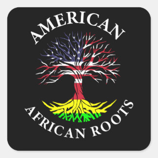 Adesivo Quadrado Mês da História Negra das Raízes Afro-Americanas