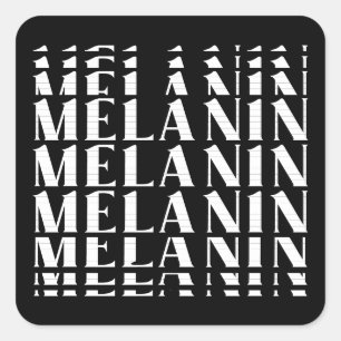 Adesivo Quadrado Mês da História Negra Juneteenth Melanina