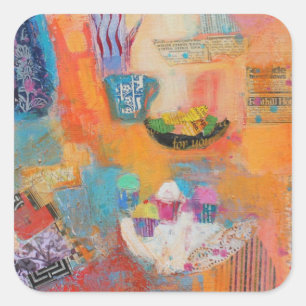 Adesivo Quadrado Mesa de Verão