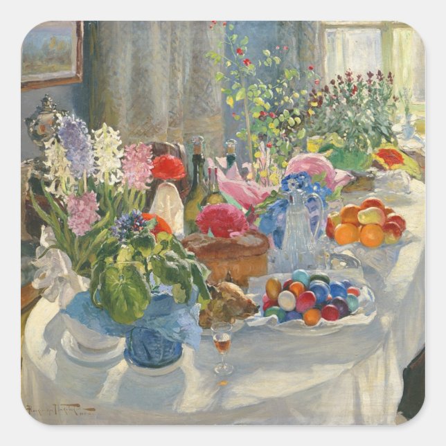 Adesivo Quadrado Mesa páscoa (Frente)