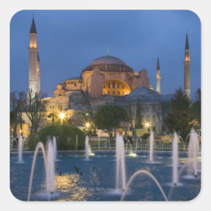 Adesivo Quadrado Mesquita azul, Istambul, Turquia