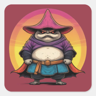 Adesivo Quadrado Mestre Mushroom Warrior