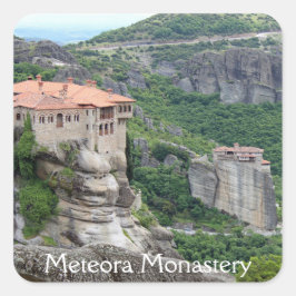 Adesivo Quadrado Meteora Monastery 2 Sticker