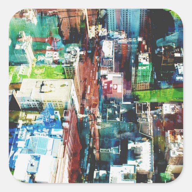 Adesivo Quadrado Metropolis (Frente)