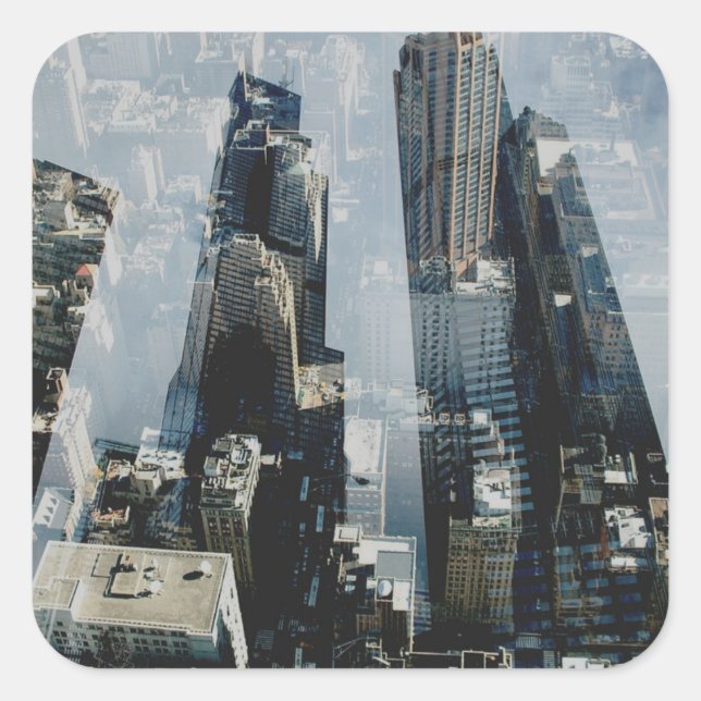 Adesivo Quadrado Metrópolis III (Frente)