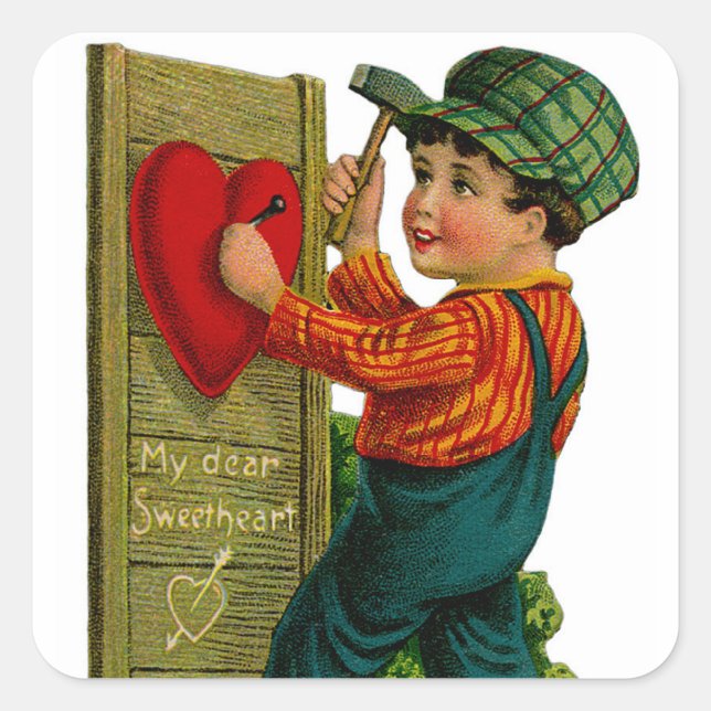 Adesivo Quadrado Meu caro Sweetheart (Frente)