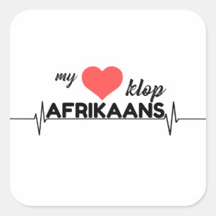 Adesivo Quadrado Meu holandês sul-africano do klop do cervo
