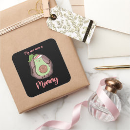 Adesivo Quadrado Meu Novo Nome É Mamãe