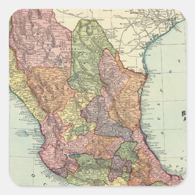 Adesivo Quadrado México 7 (Frente)
